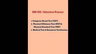 The process of selection in #sscgd