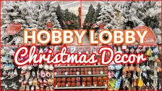 HOBBY LOBBY CHRISTMAS DECOR 2022 SHOP WITH ME CHRISTMAS TREES AND ORNAMENTS