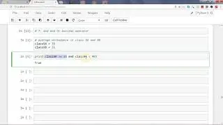 Python Tutorial - Operators | Python and & or logical operators for conditions evaluation