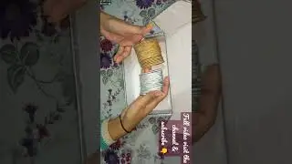 Jewellery Box making at home with waste cardboard #shorts #diy  #youtubeshorts
