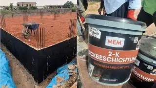 How to Paint a Concrete Foundation| The Chemical we used?
