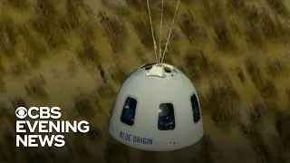 Michael Strahan, Alan Shepard&rsquo;s daughter and four others blast off in Blue Origin rocket