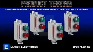 Explosion Proof Box Cover w/ Red & Green LED Pilot Lights - Class I, II, III - NEMA