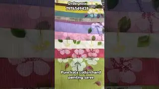 The Vibrant Artistry of Kota Cotton Hand-Painted Sarees