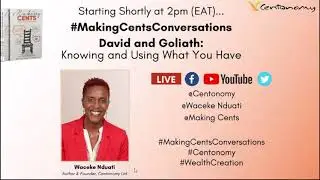 #MakingCentsConversations: David and Goliath - Knowing and Using What You Have #UsingWhatYouHave