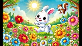 🎈 The Colorful Day of Bunny Fluffy | A Sweet Story About Friendship & Sharing 🌈🐰