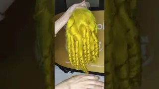 Best colored wig. yellow lace front wig.