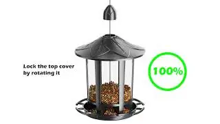 Installation- Birdream Classic Castle Design Hanging Bird Feeder