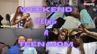 I became a teen mom for a weekend! *realcare baby* (shopping, birthday party, grwm)