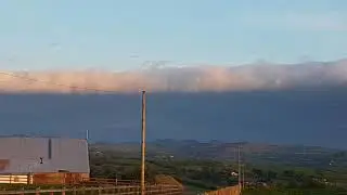Fortnite . Very weird cloud this evening looking over Dromara and Slieve Croob in Co.Down N.IRELAND.