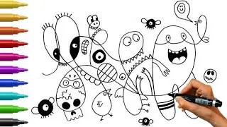 Turning Messy Scribbles into Amazing Creatures! (Creative Art Tutorial)