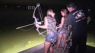 Texas Best Ranch Girls Bowfishing in Venice, LA