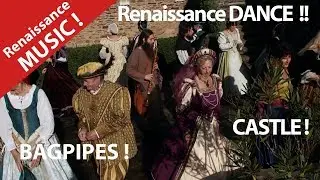 Renaissance Music ! Ancient dance with Costumed Period Dancers in a Castle in Britanny.