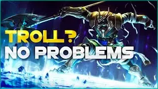 WHEN A TEAMMATE TROLLPICKS AND YOU GO NASUS SUPP [LOL]
