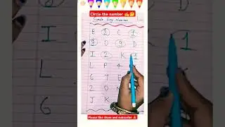 Circle the Number | Number Recognition Activity for Kids | Kids Learn#shortsfeed #shorts