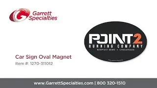 Car Sign Oval Magnet