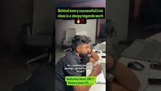Dedication Level :💯Battery : 1% 🪫Sleep is Coming, Still Working.....that is dedication!🔥💯