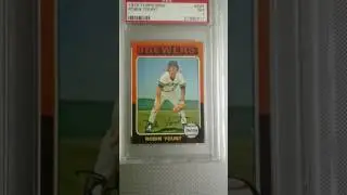 1975 topps mini Robin Yount rookie card PSA 7