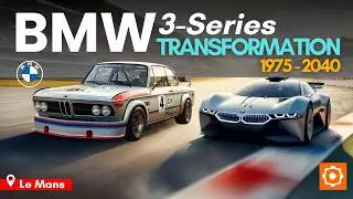 BMW 3 Series EVOLUTION in 8K &mdash; From 1975 to 2040 at Le Mans! CINEMATIC car transformation
