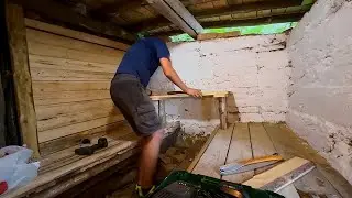 Building a Secret Wooden Shelter Alone - Real Survival, No Tools