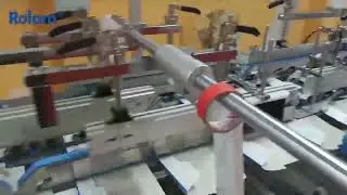 Rolam Crash Lock Bottom Box Folder Gluer 4 6corners folding gluing machine 