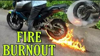 FIRE BURNOUT ON MY BEAST||RANJIT VLOG