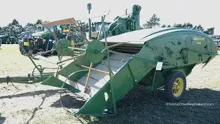 1947 John Deere 12A Combine Harvester at the 2024 Wheat and Wheels Rally