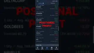 Positional profit #Profit#stock market#positional...!!