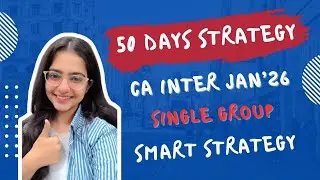 CA INTER STRATEGY FOR JAN 2026 GROUP 1 OR GROUP 2 | REVISION+PLANNER +MOCKS 🎯