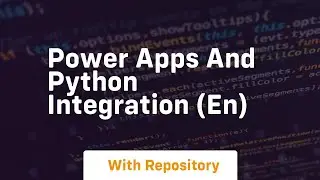 Power apps and python integration en