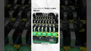 He Turned His Tesla Into a Crypto Mining Rig! ⚡🚗 #Bitcoin