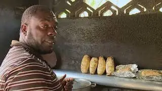 Roast Yam  and Saltfish at Melrose Hill , Mandeville Manchester