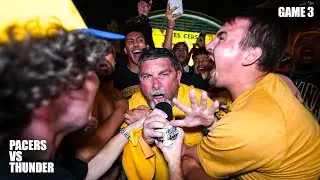 PACERS FANS GOING CRAZY AFTER GAME 3 OF THE NBA FINALS!