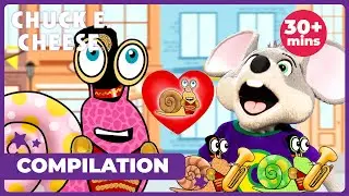 Snail Marching Band Song! | 30 Minutes of Chuck E. Cheese Fun Music Videos & Kids Songs