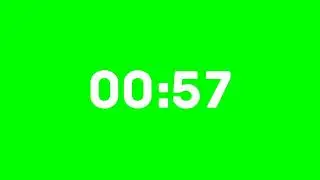 1 minutes green screen timer HD