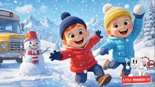 Wheels On the Bus 🚌 | Winter Trip Fun | Nursery Rhymes & Kids Songs