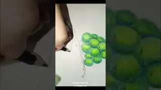 Grapes with colored pencils  #art#grapes#colores#drawing#relaxing#savastrionok#creativeprocess