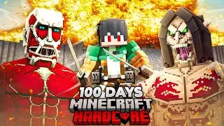 I Survived 100 Days as Eren Yeager in Attack on Titan Minecraft Hardcore Hindi