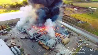 Fire at Green Prairie International, June 30th 2021 - Lethbridge, Alberta