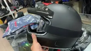 Capacete Old School Bieffe Moto X com Oculos