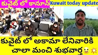 Kuwait today update telugu || Kuwait kanoon || కువైట్ లో ఉండే వాళ్లకు శుభవార్త