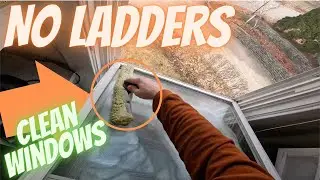 How To Clean Windows - Double Hung Window Cleaning - Spring Cleaning - Satisfying Window Technique