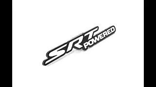 Grill badge with logo SRT powered