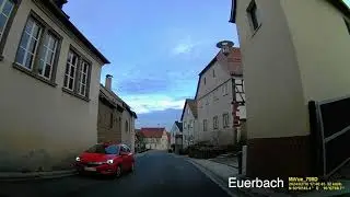D: Gemeinde Euerbach. Landkreis Schweinfurt. Ortsdurchfahrt. Februar 2024