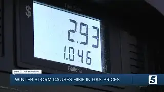 Winter storm causes rise in gas prices