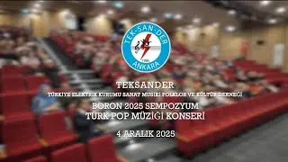 TEKSANDER POP KONSERİ ANKARA 04.12.2025 BORON SEMPOZYUM