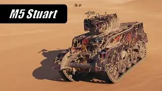 World of Tanks - M5 Stuart - Sand River | 1,6K DMG | #2