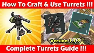 How To Craft & Use Turrets! (Complete Turrets Guide 1.7.9) Last Day On Earth