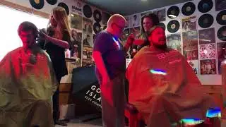 The Red Scorpion Braves The St Baldricks Shave