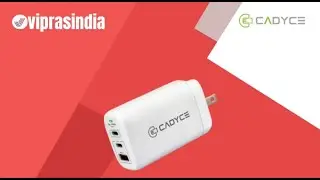 Cadyce 65W Dual USB-C&trade; PD 3.0 & USB QC 3.0 GaN Wall Charger CA-CPA61...viprasindia.com
